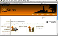 eCommerce Site Design » Kira Kira Trading